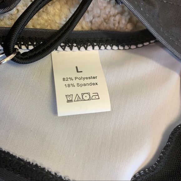 𝅺too HOT TO HANDLE GOTH PUNK SKULL FLAME BIKINI black pink Sz L - Picture 13 of 14